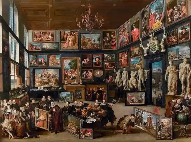 Interior of a Staten Island art gallery