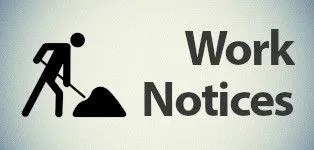 Work notices and road closure alerts for the CB2 area